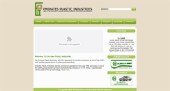 Desktop Screenshot of emiratesplasticindustries.com